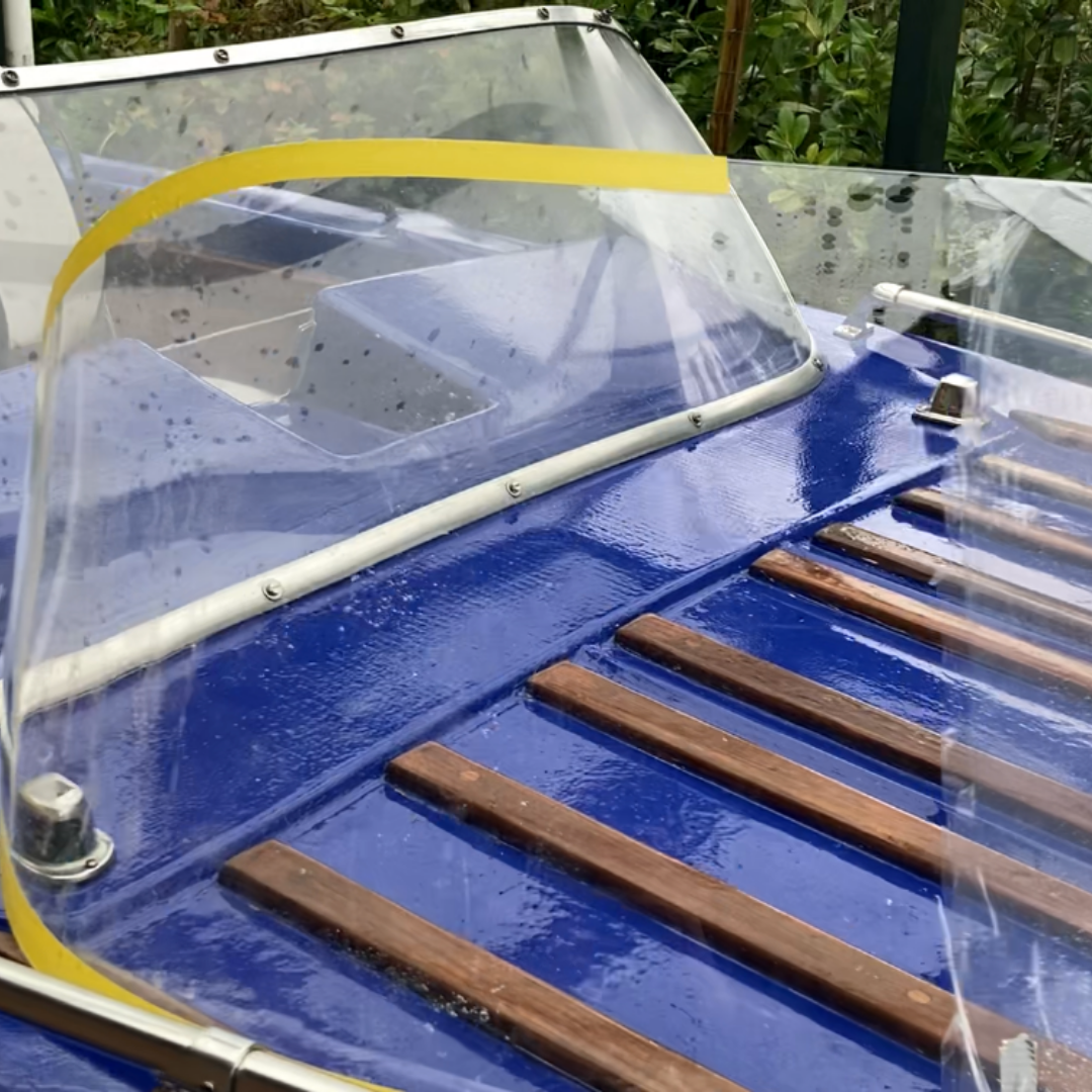 Plexiglas speedboot raam
