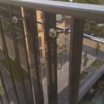 Balkon windscherm van plexiglas