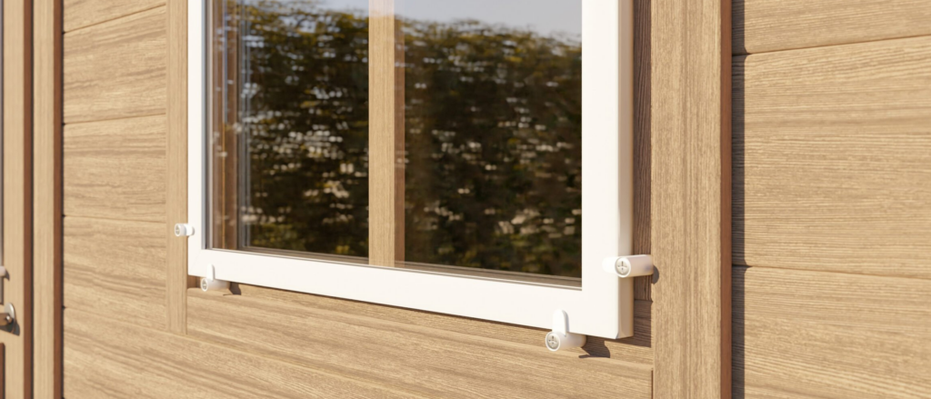 Voorzetraam voor stalramen