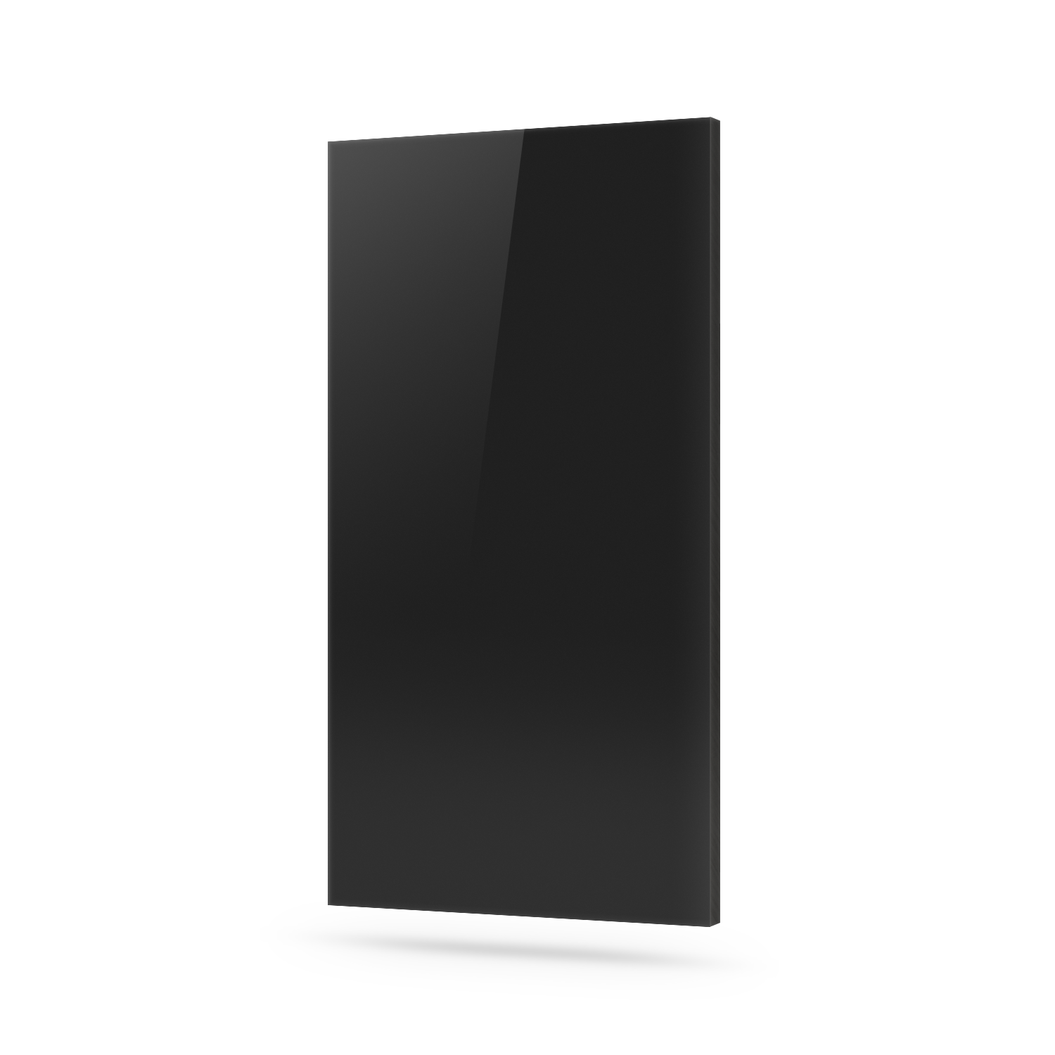 Wandpaneel Plexiglas Zwart Glanzend 4 mm