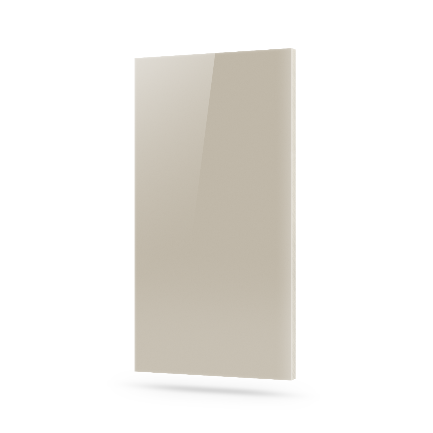 Wandpaneel Plexiglas Satijn Crème Glans/Mat 4 mm