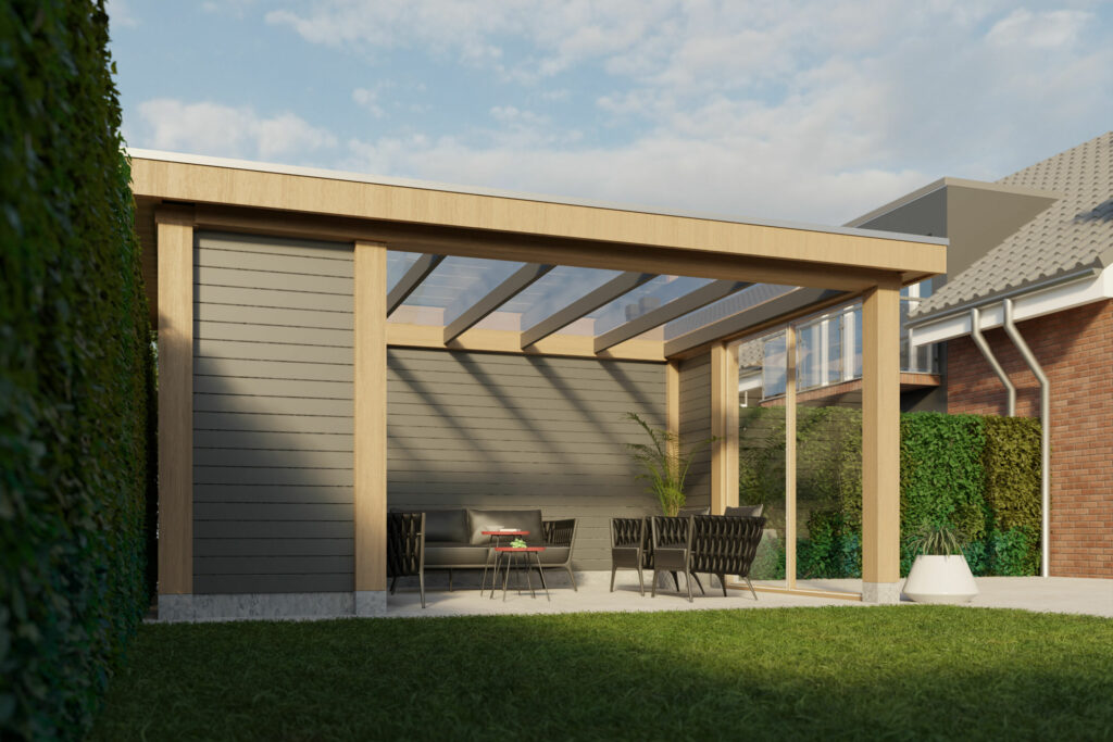 Polycarbonaat overkapping