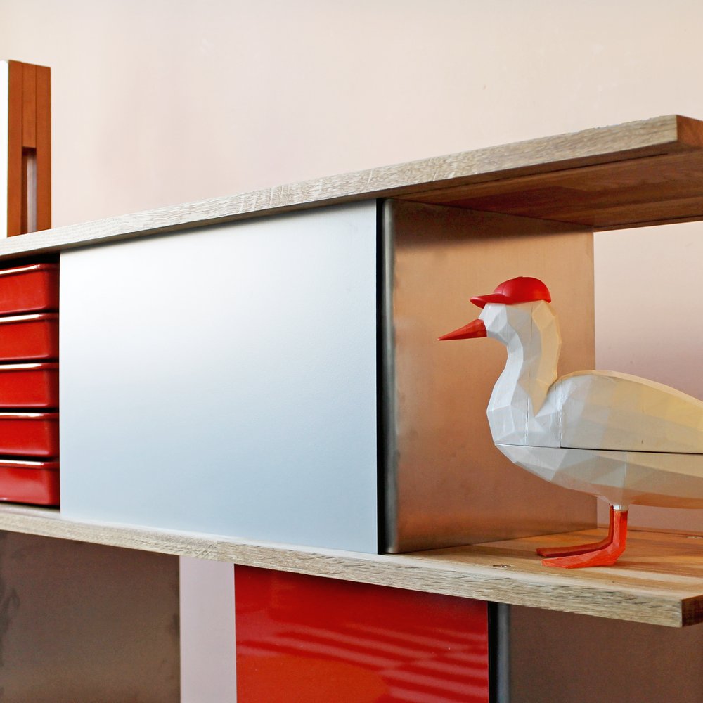 dressoir gemaakt met alupanel